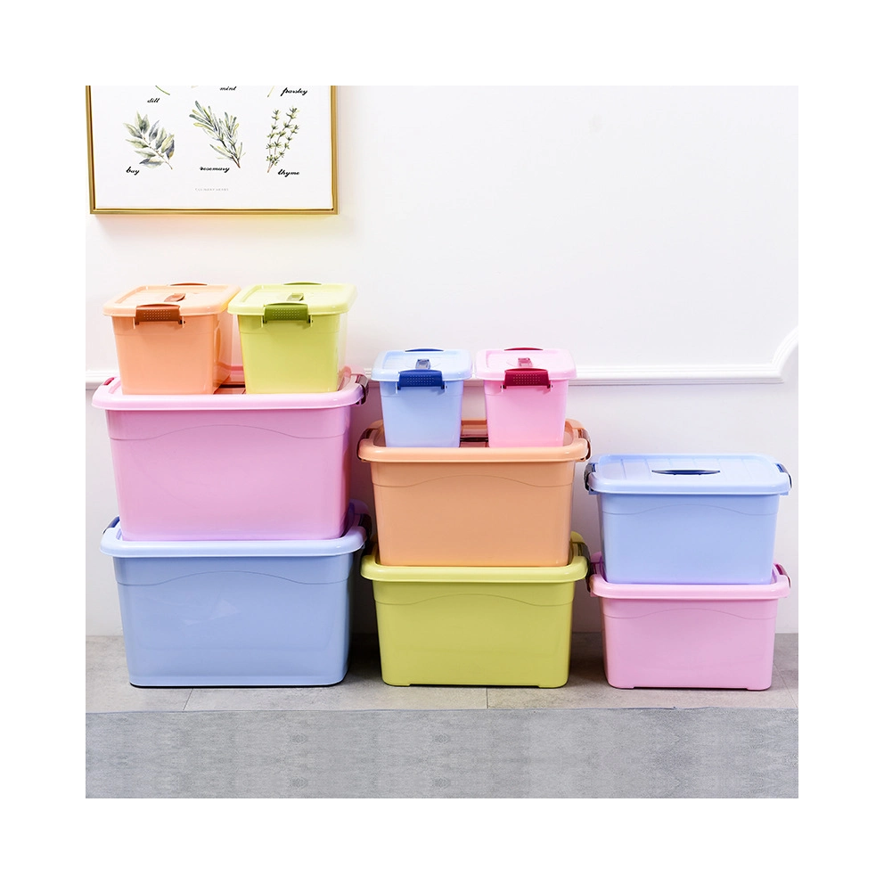 Oversize Plastic Toy and Clothes Organizer Storage Box with Wheels for Container Wardrobe Organizer Storage Bin